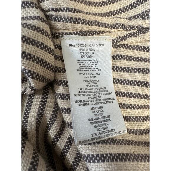 Current/Elliot Women Striped Long Sleeve Tunic Shirt Gorpcore Lagenlook 2 Med - Picture 8 of 8